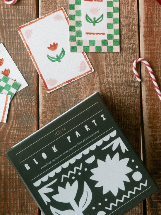 Block Printing Kit - Tulip Print Stationery Set