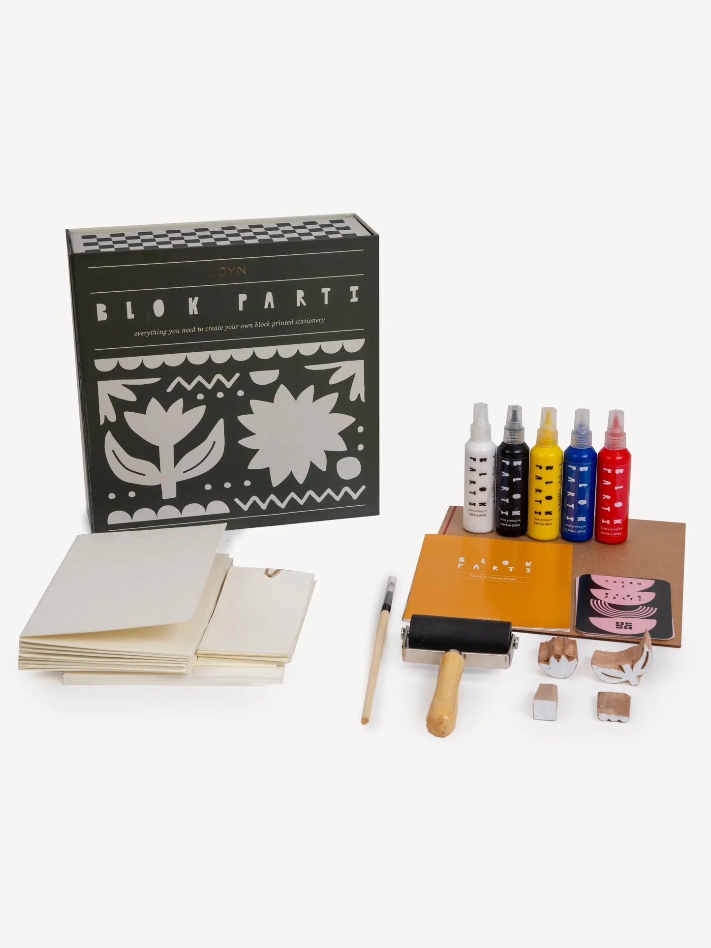 Block Printing Kit - Tulip Print Stationery Set