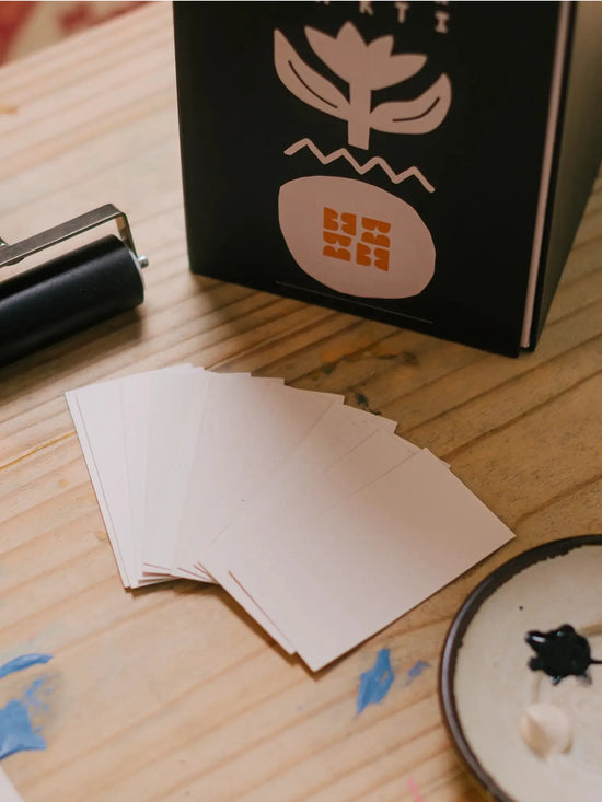 Block Printing Kit - Tulip Print Stationery Set