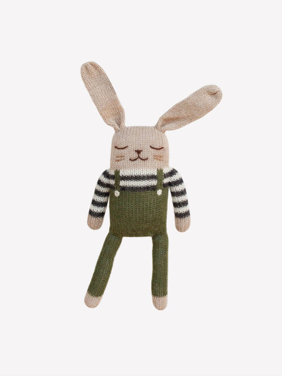 Bunny With Olive Overalls