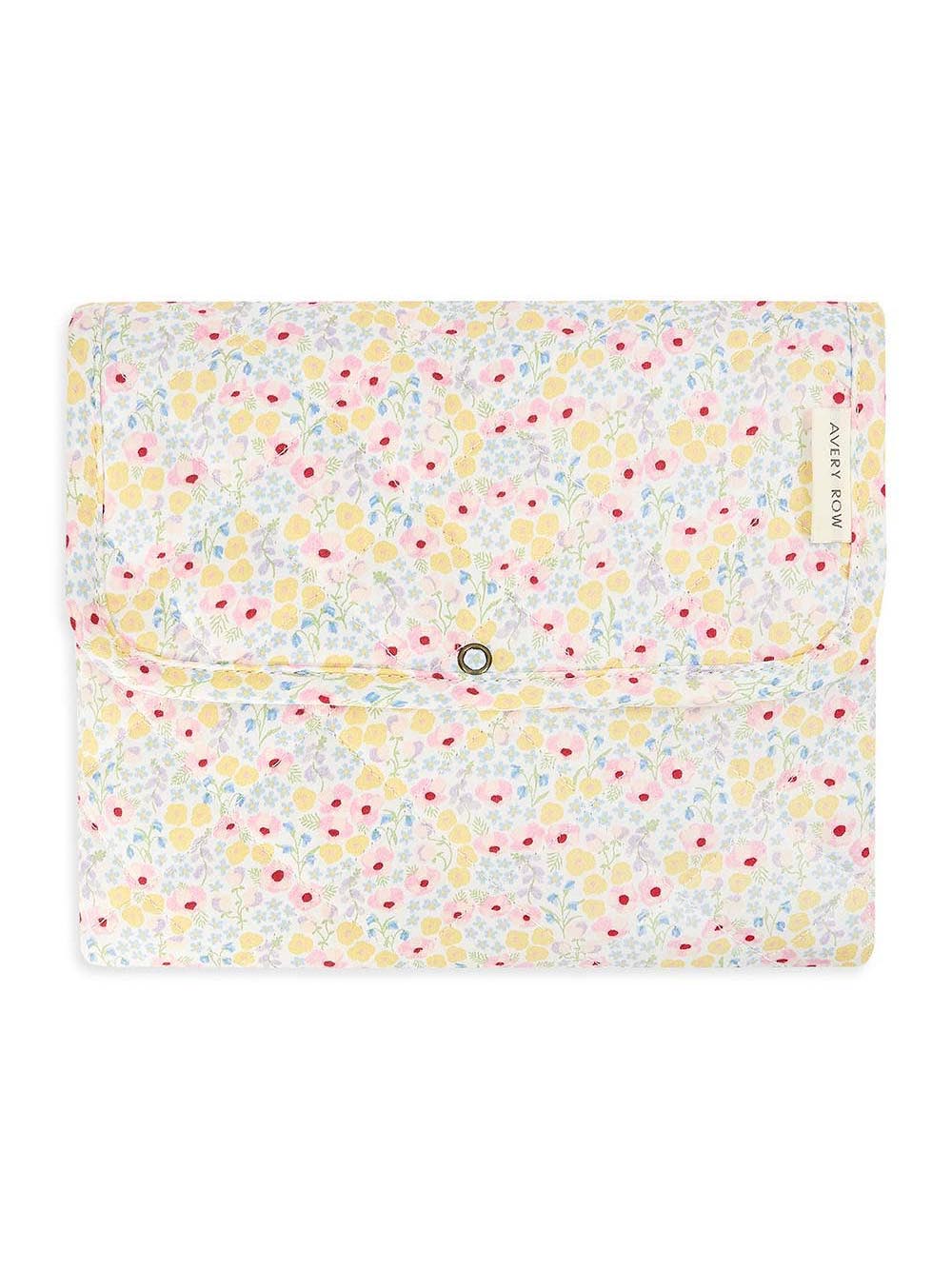 Wildflower Garden Cotton Travel Baby Changing Mat