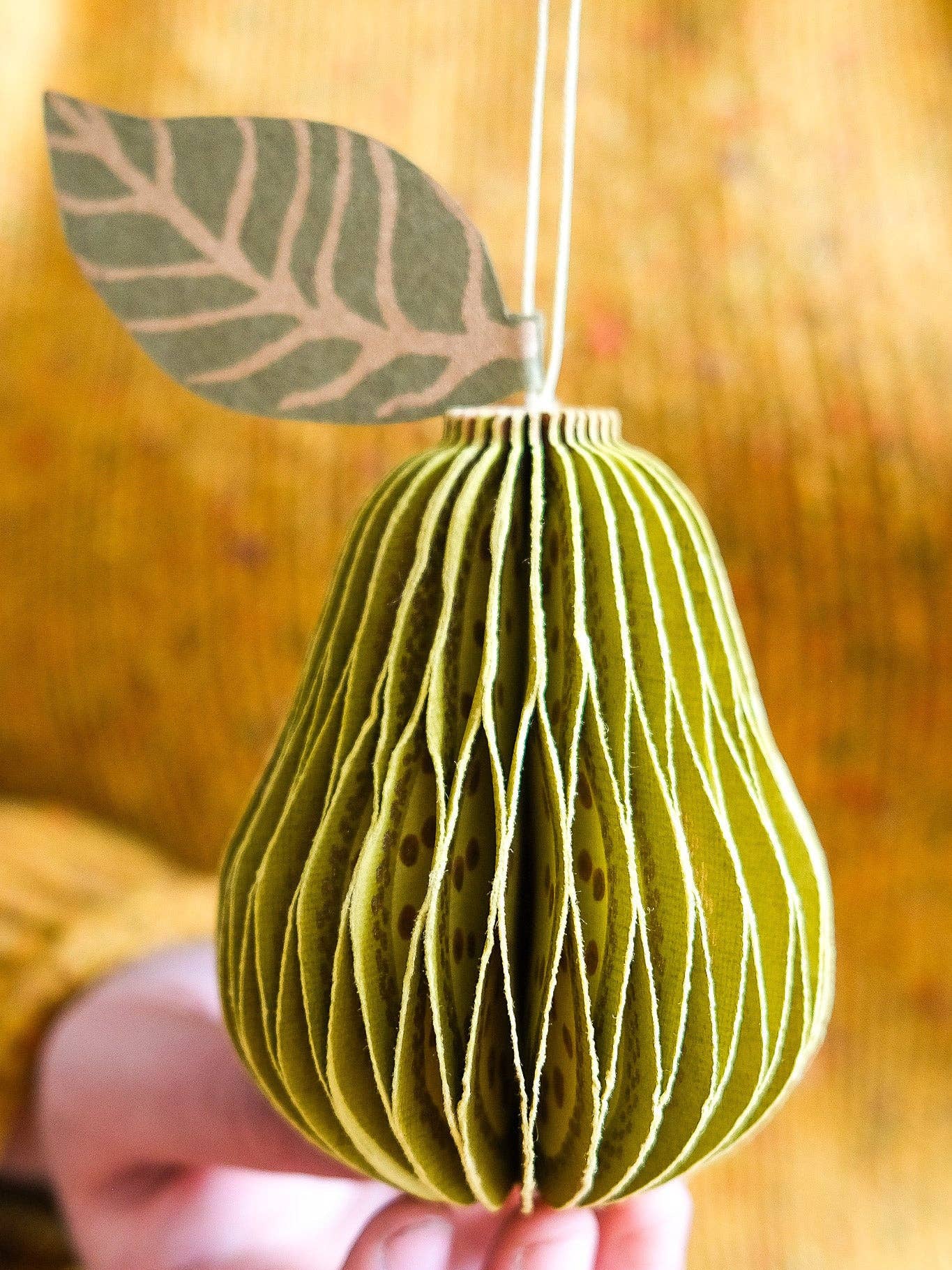 Pear Honeycomb Ornament