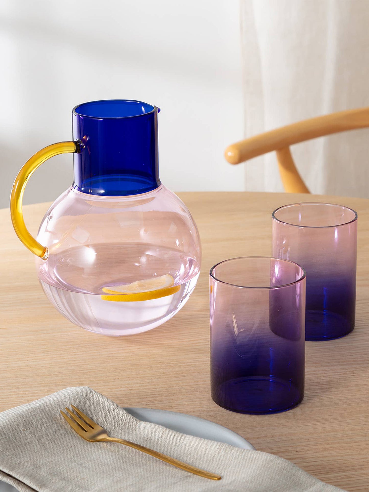 Pink & Blue Two Tone Gradient Glasses