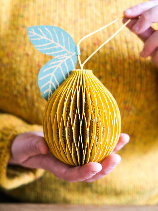 Lemon Honeycomb Ornament