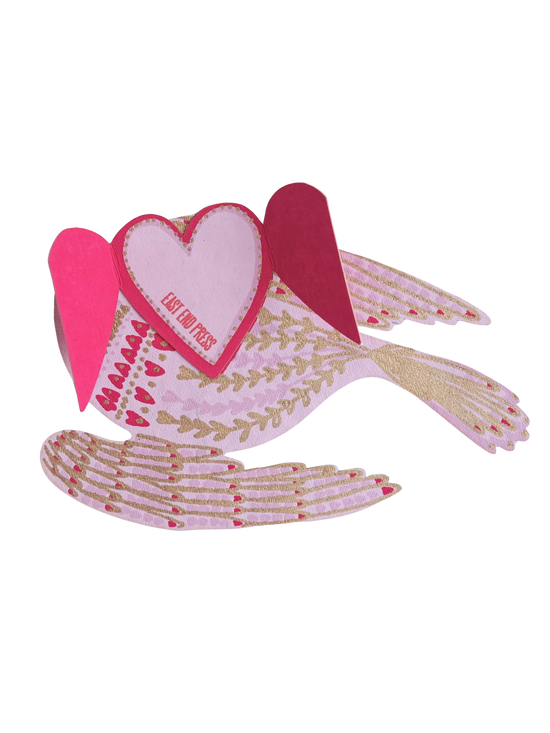 Heart Bird Greeting Card