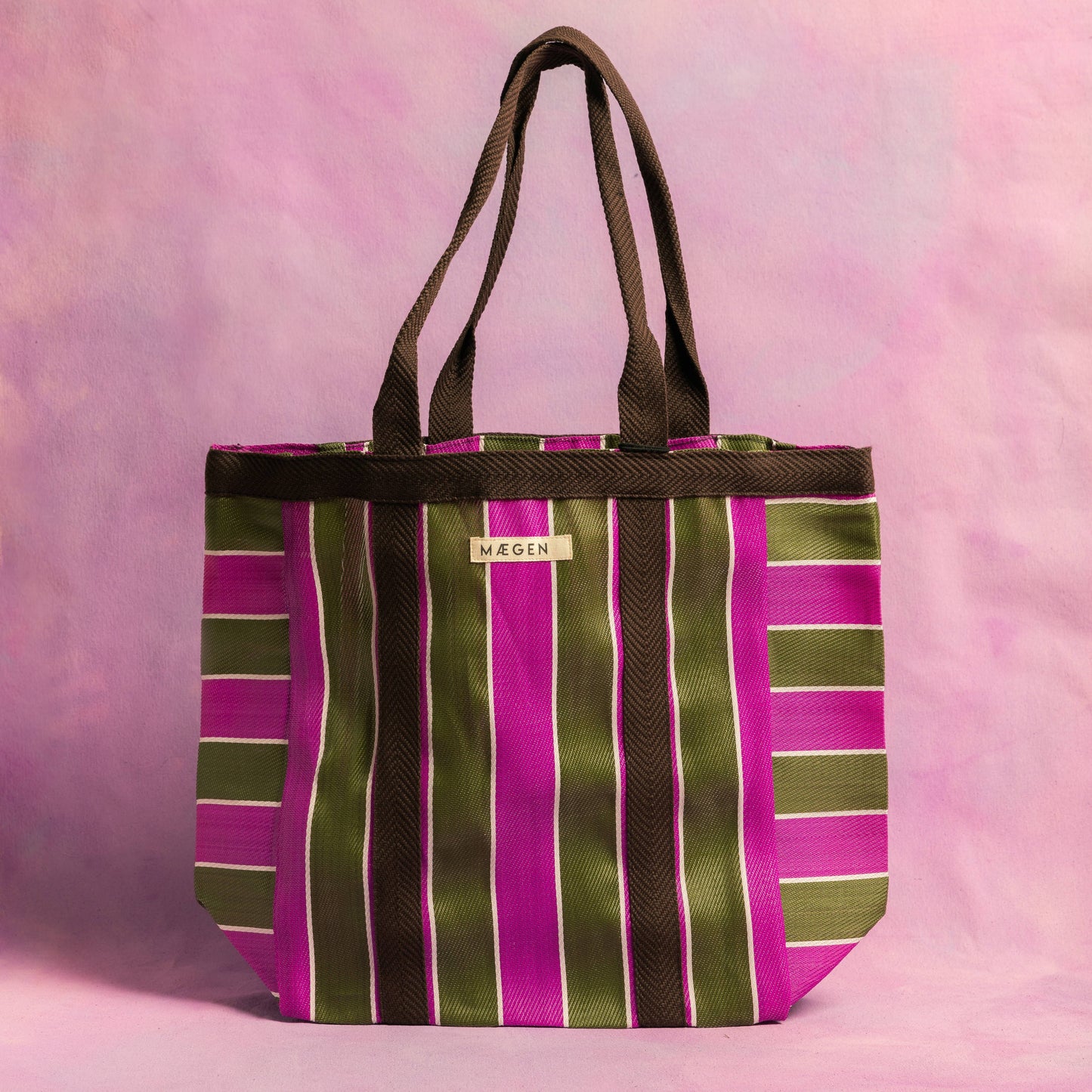 Brown, Olive & Pink Everywhere Bag