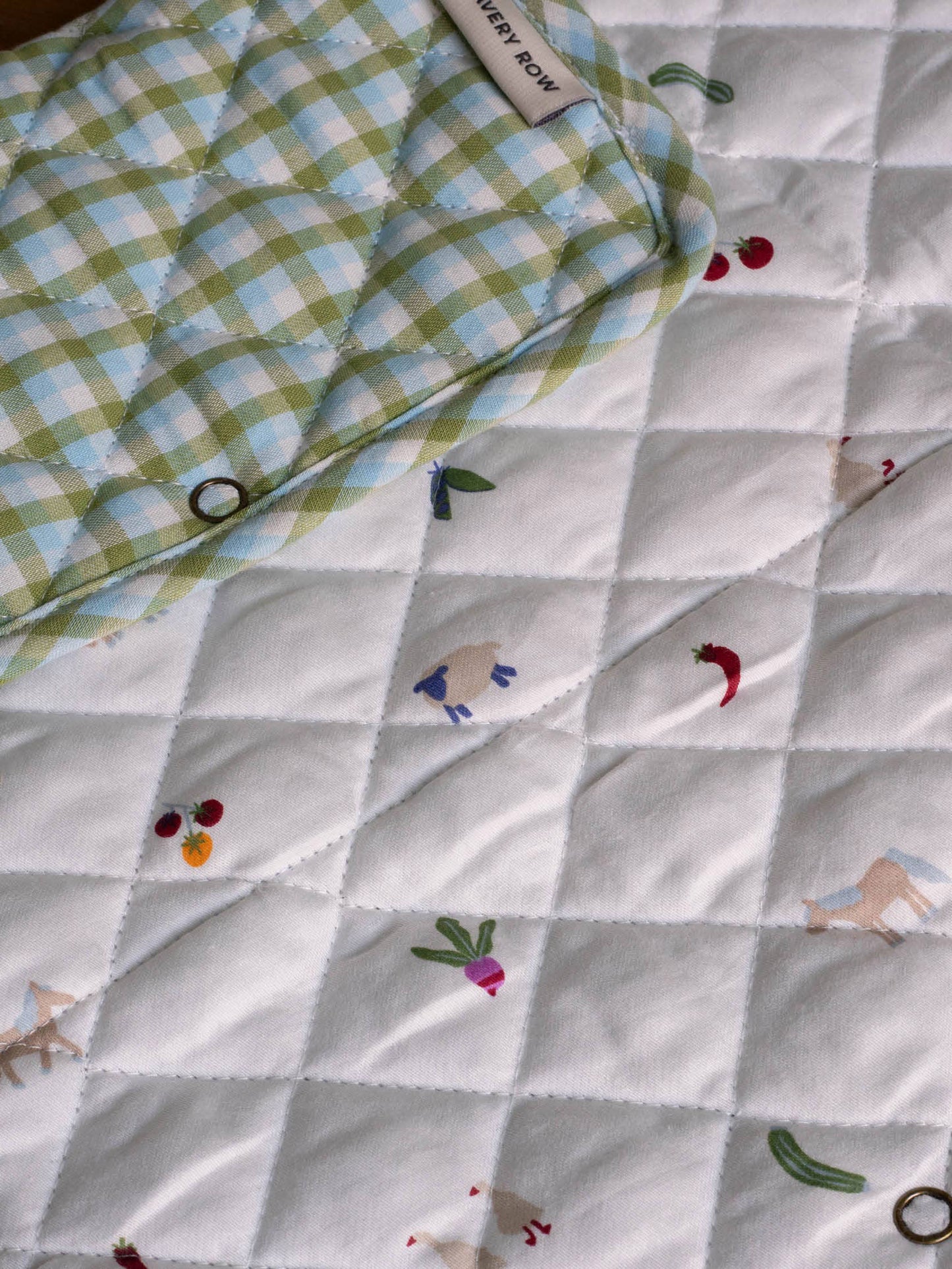 Greenhouse Gingham Cotton Travel Baby Changing Mat