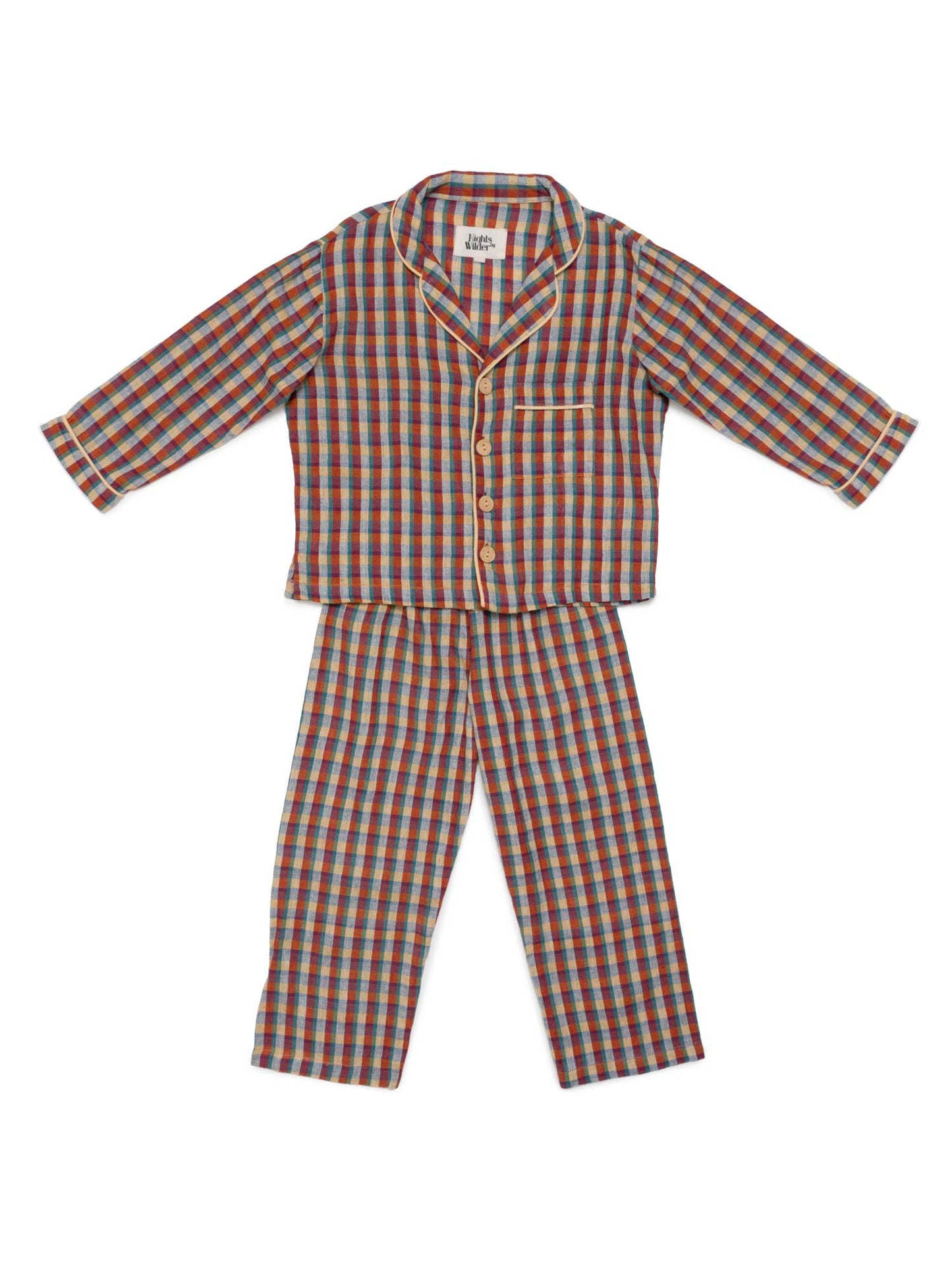 Load image into Gallery viewer, Meribel Check Kids Pyjamas
