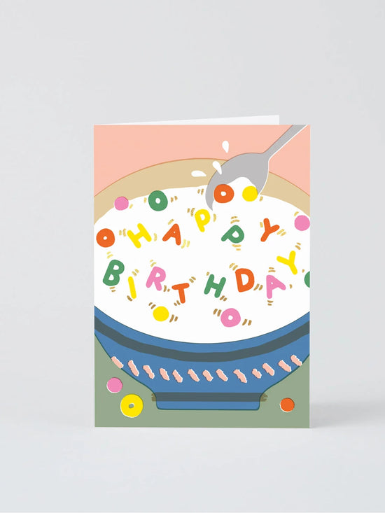 Happy Birthday Cereal Card