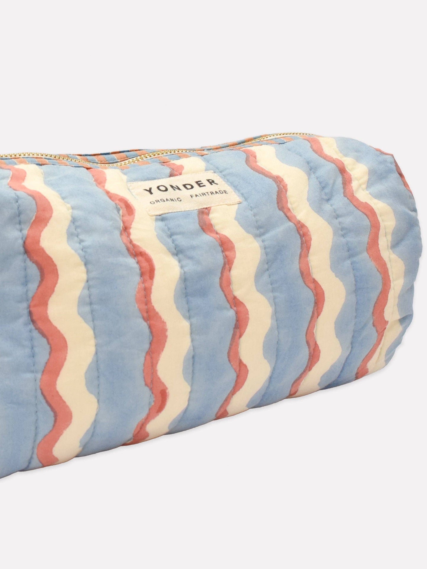 Sky Wiggle Quilted Wash Bag