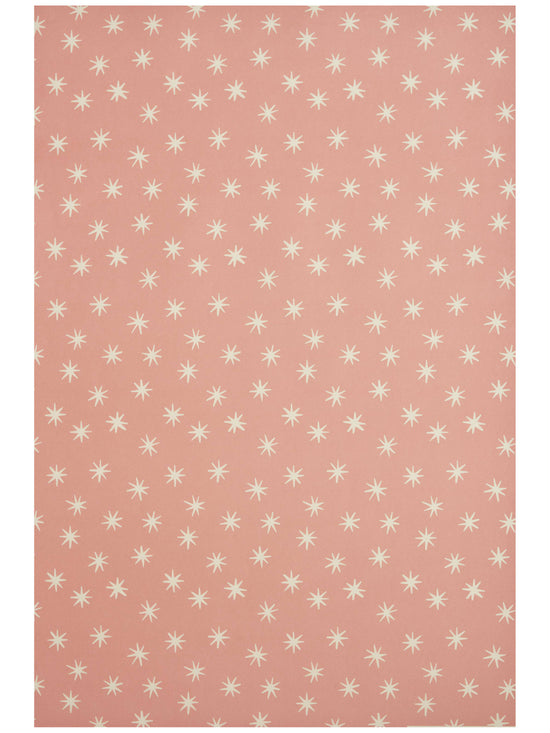 Pink Stars Gift Wrap