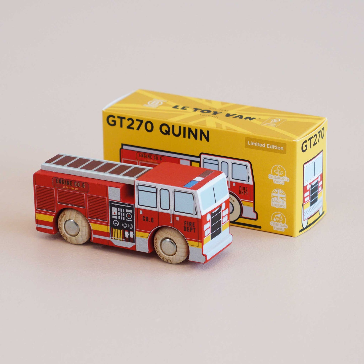 No.44 Quinn Wooden Fire Truck