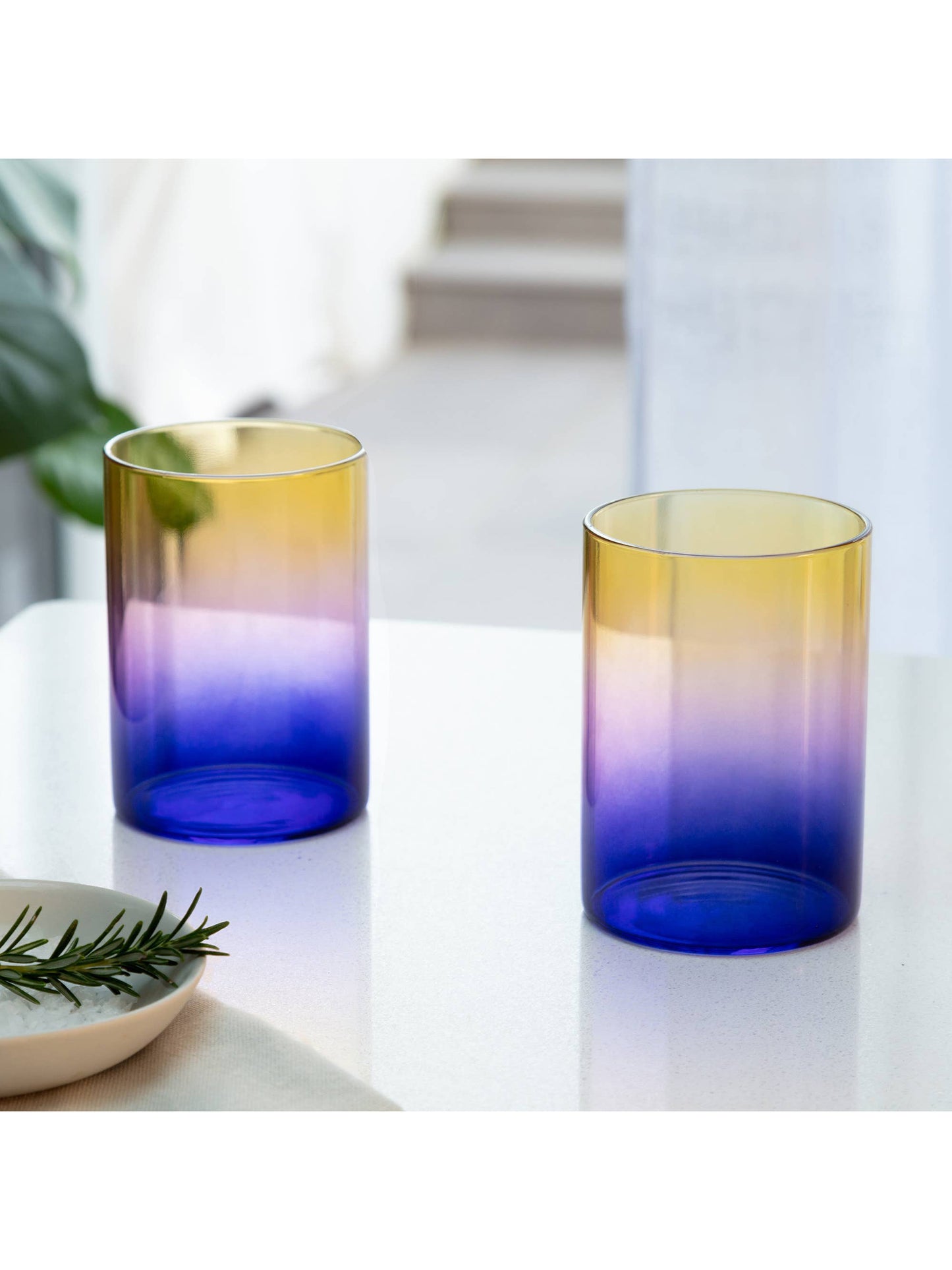 Pink & Blue Three Tone Gradient Glasses