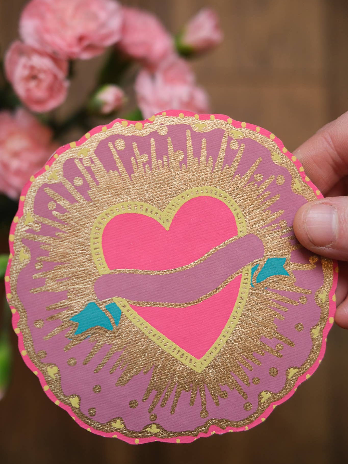 Ribbon Heart Greeting Card