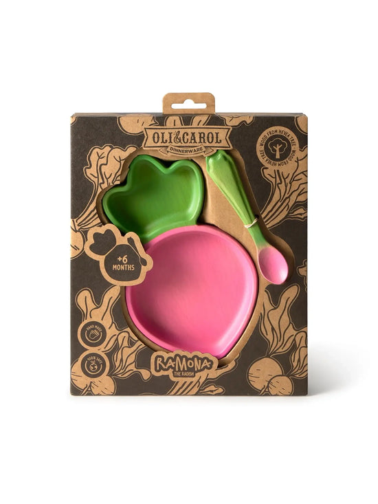 Ramona the Radish Plate & Spoon Set