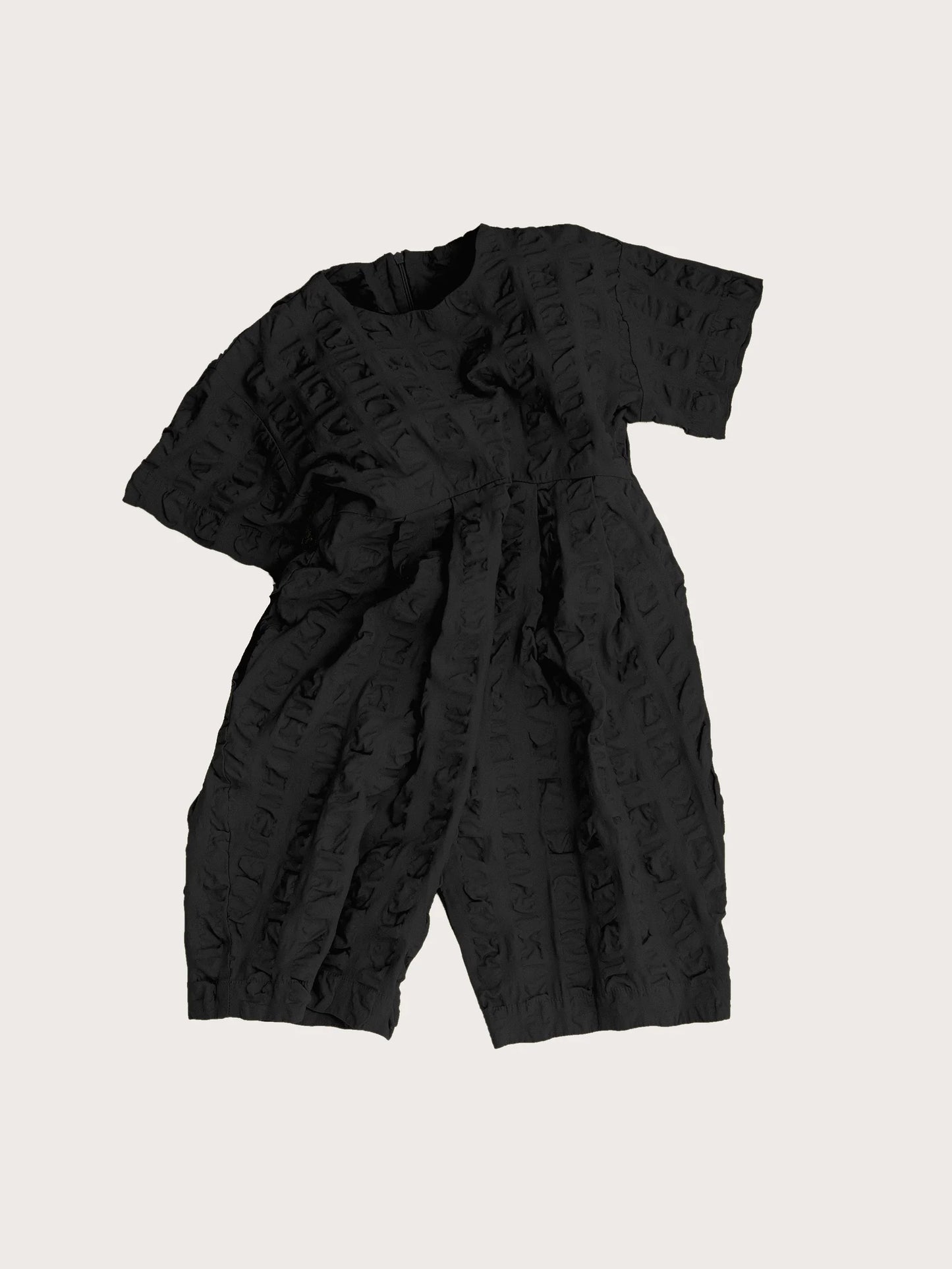 Black Giant Seersucker Dorian Jumpsuit