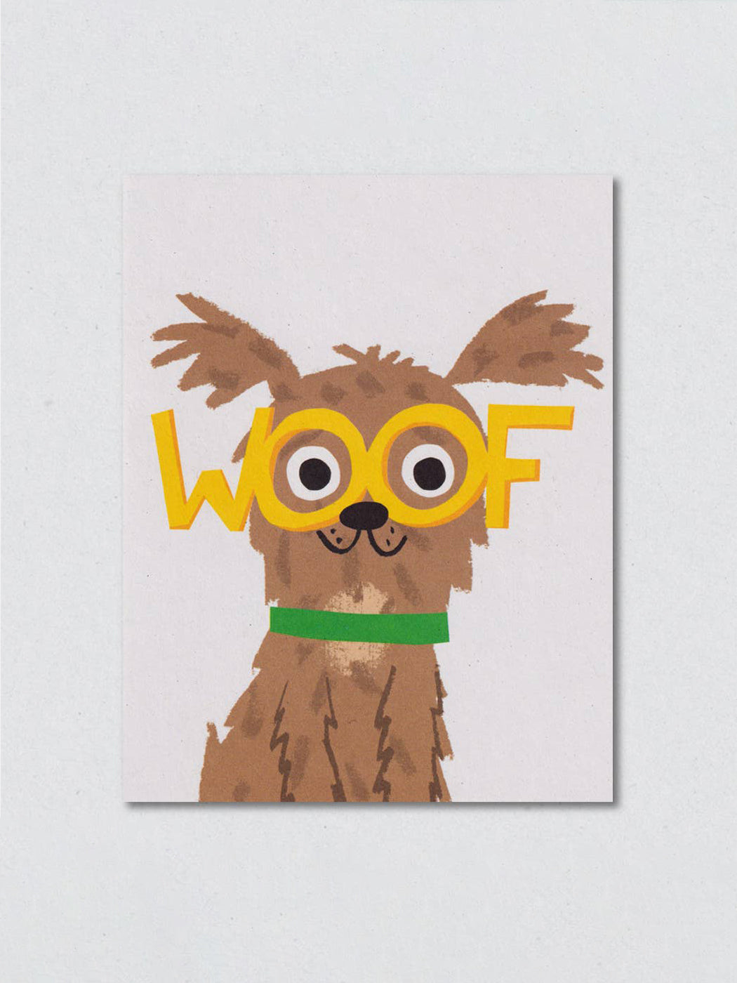 Woof Greeting Card