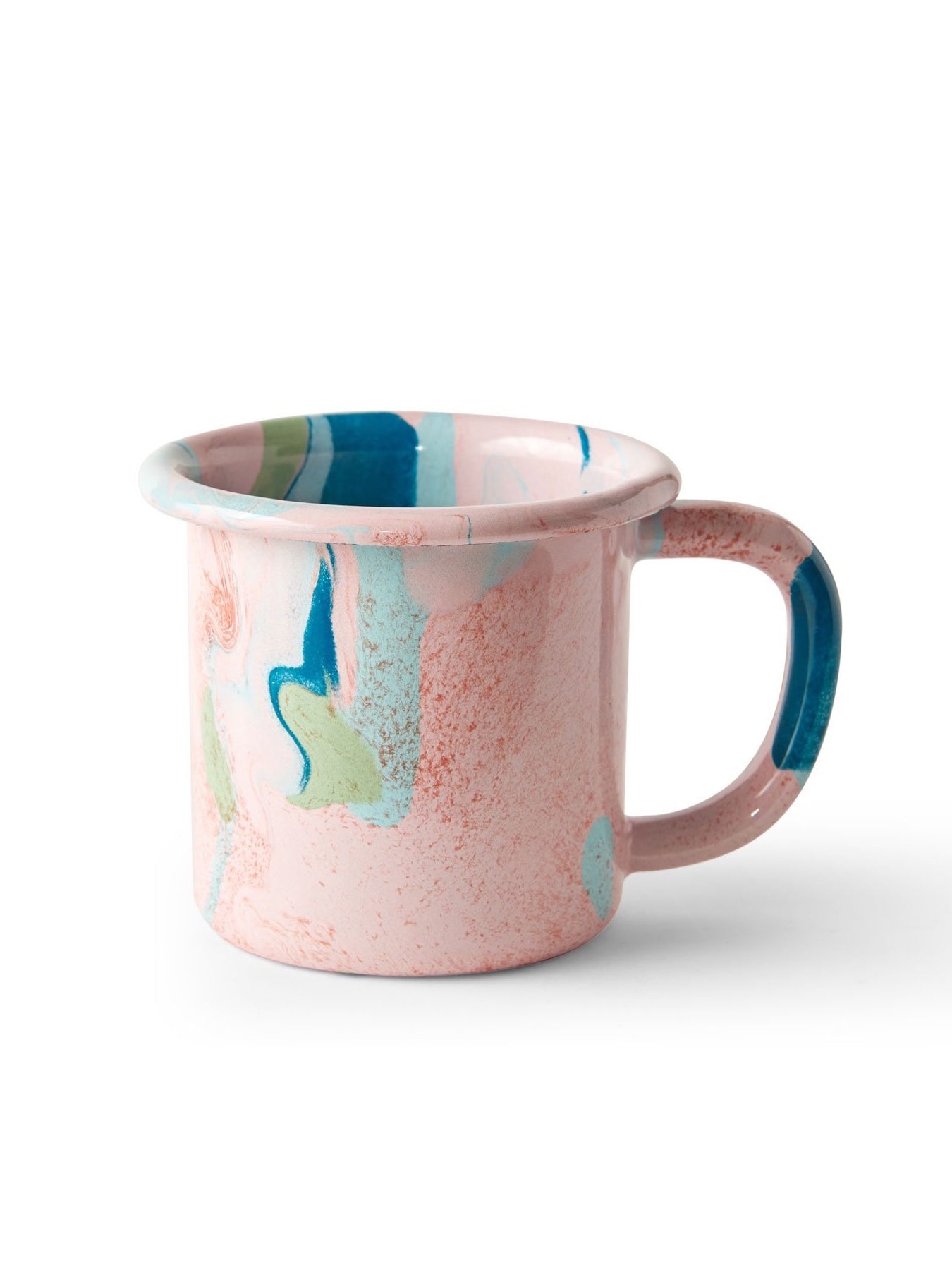 Blush Marble Enamel Mug