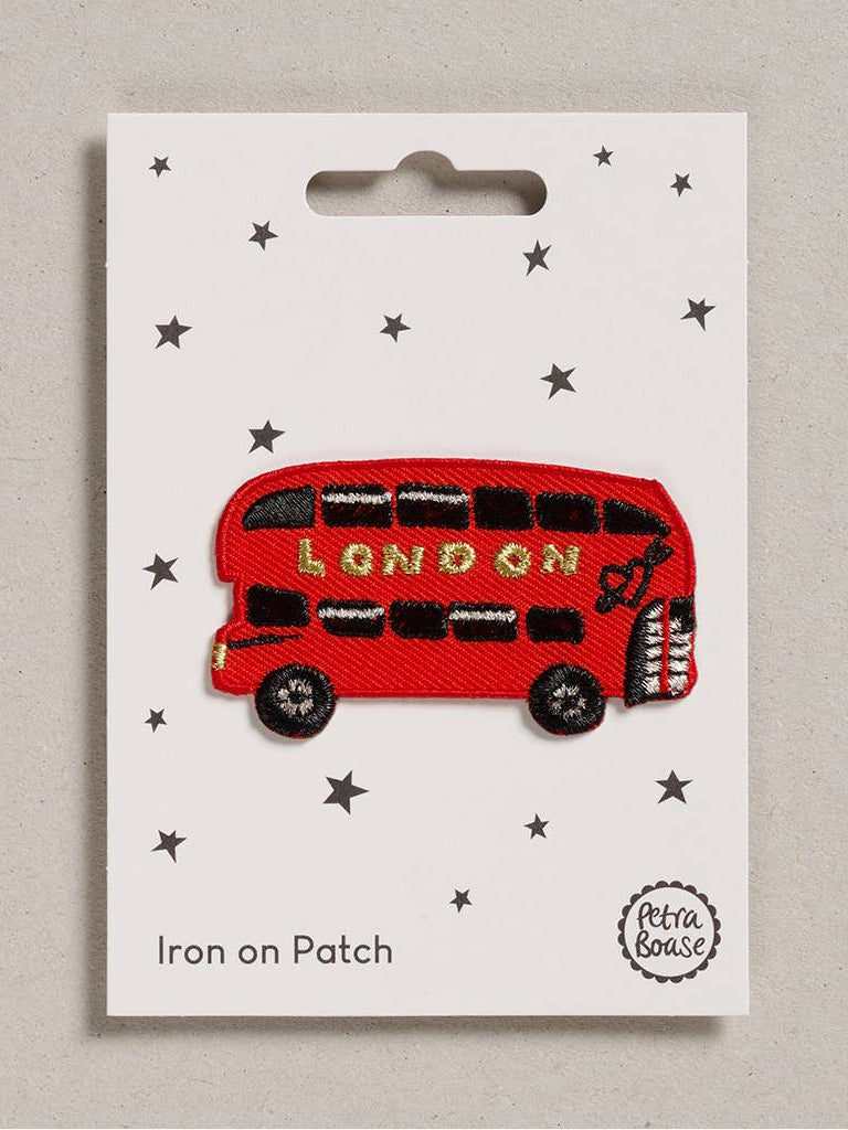 London Bus Iron on Patch