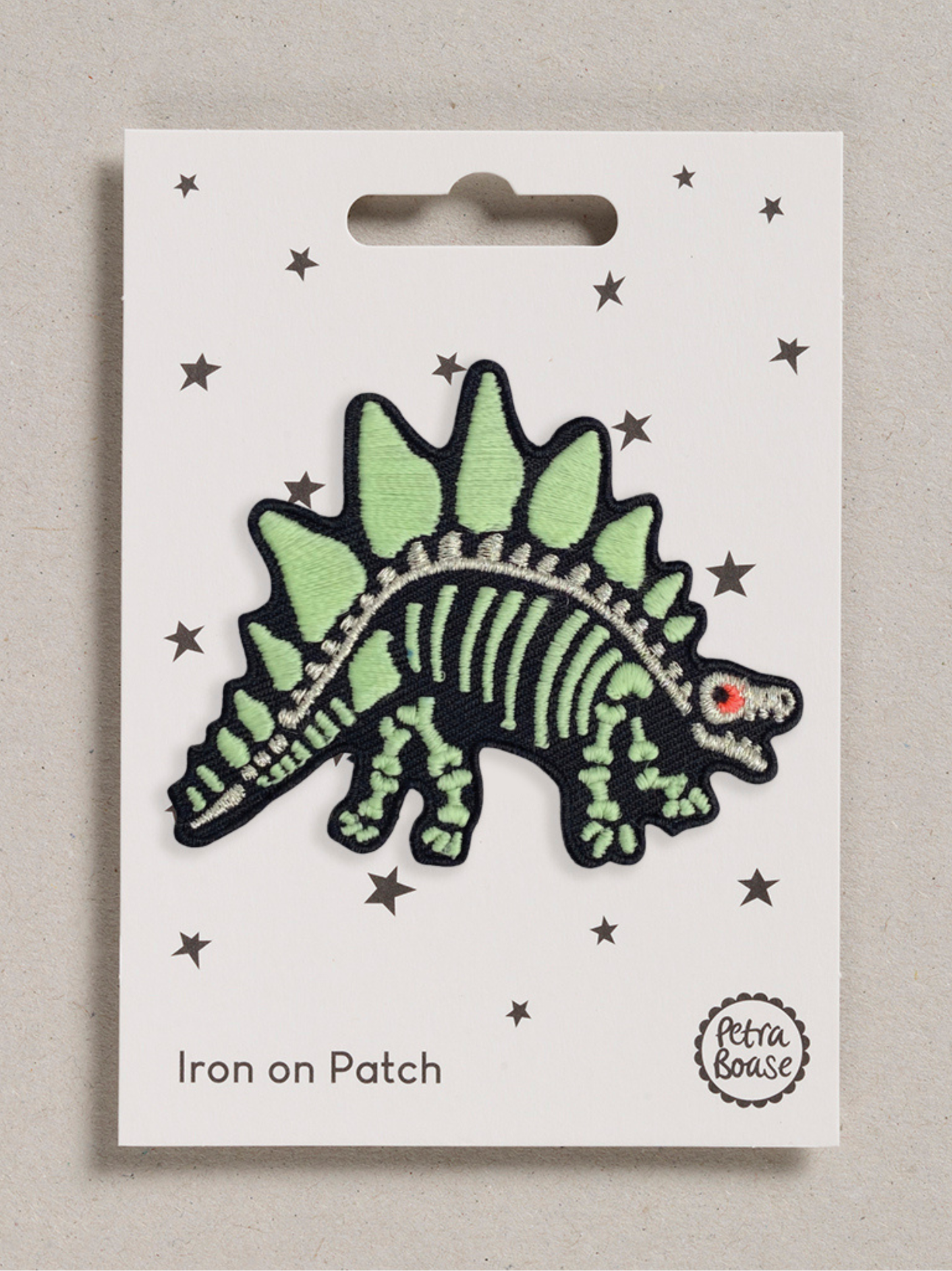 Dinosaur Skeleton Iron on Patch