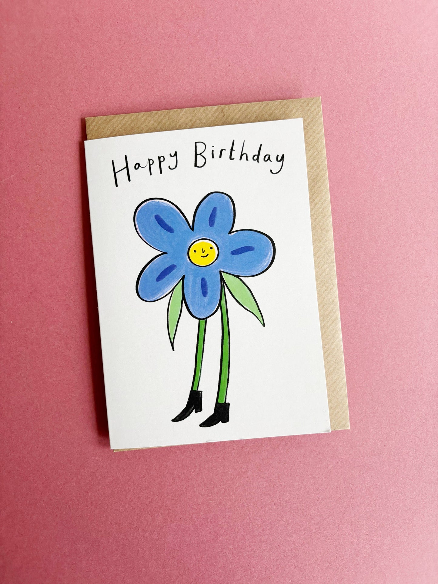 Happy Birthday Flower Person Card