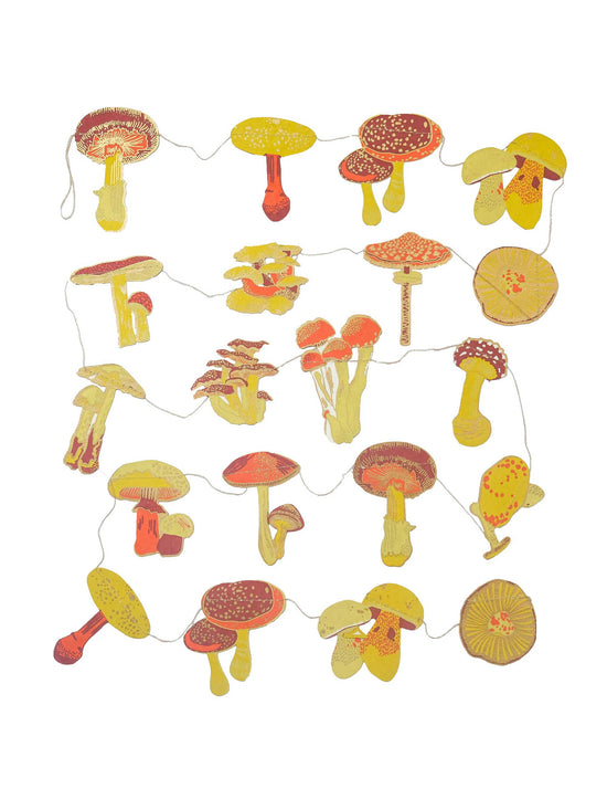 Mushroom Sewn Garland