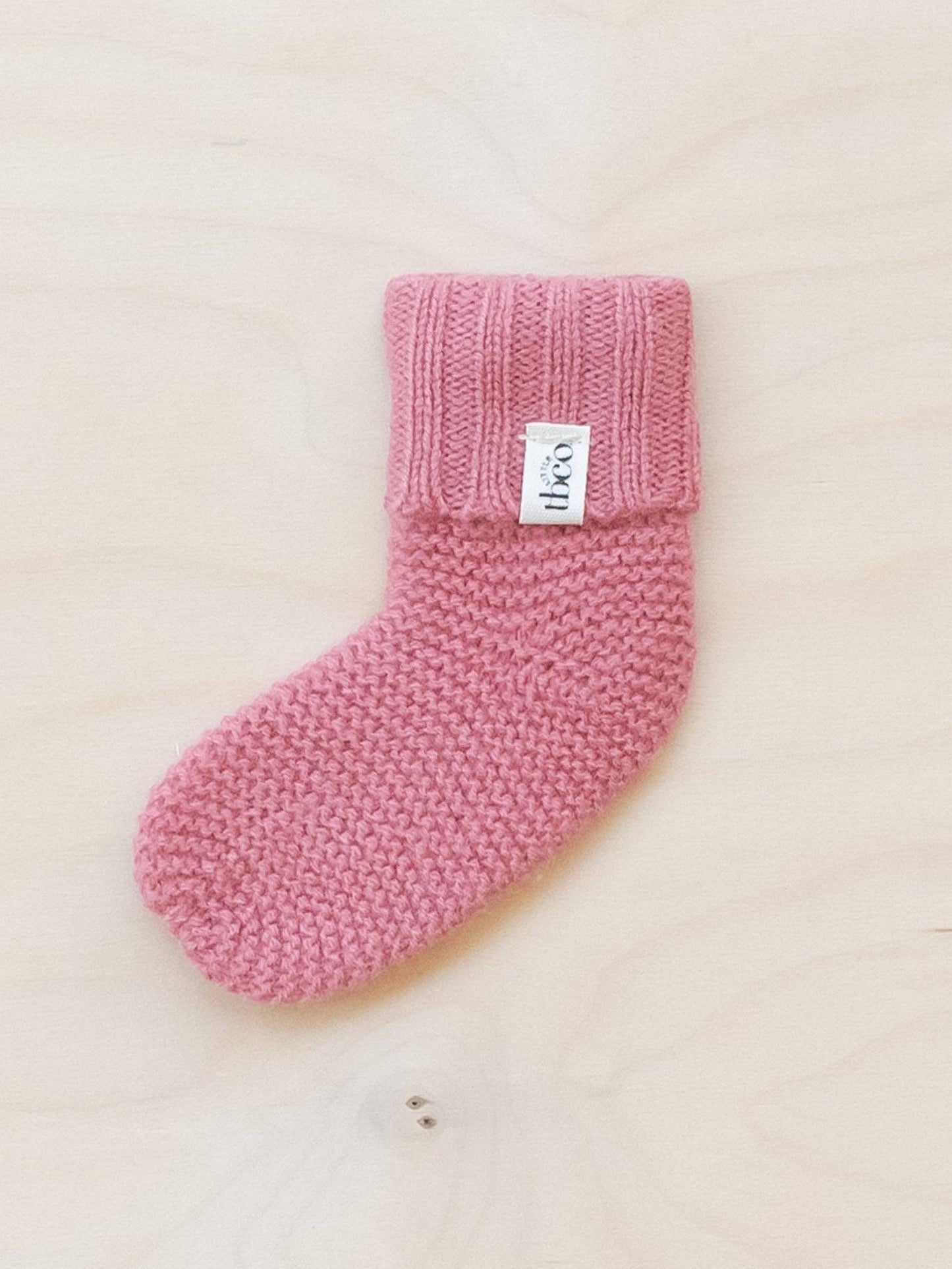 Rose Merino Wool Baby Socks