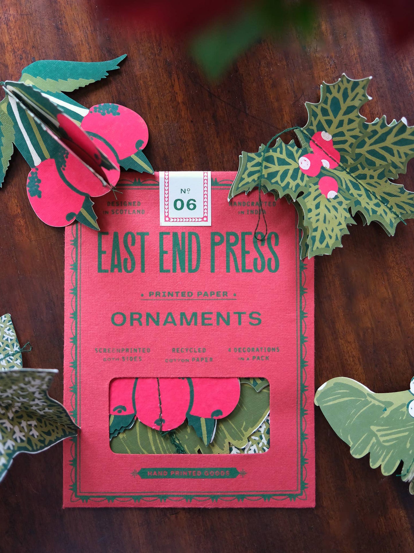 Festive Foliage Paper Ornaments