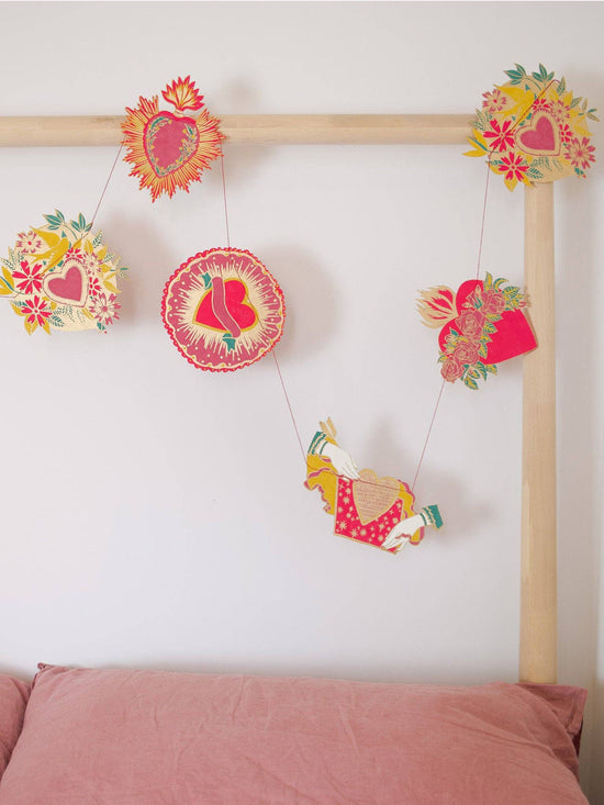 Hearts Sewn Garland