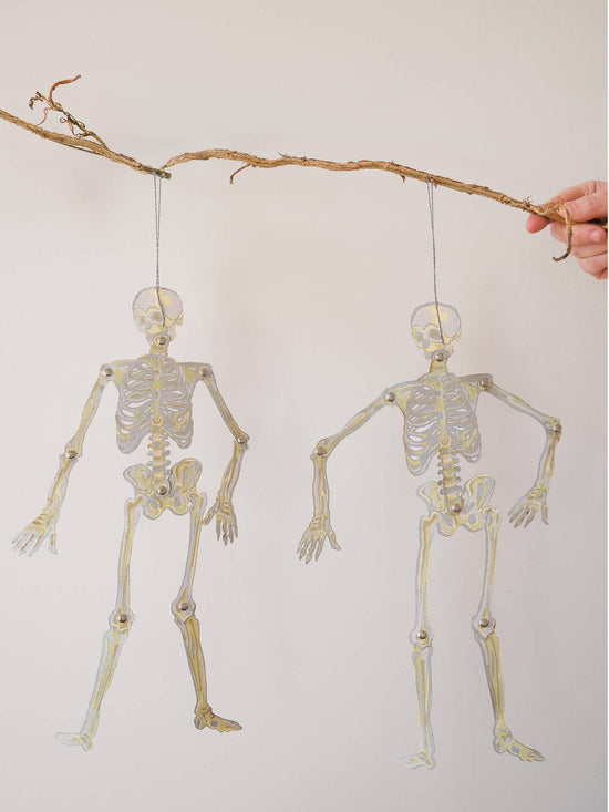 Dancing Skeletons Paper Ornaments