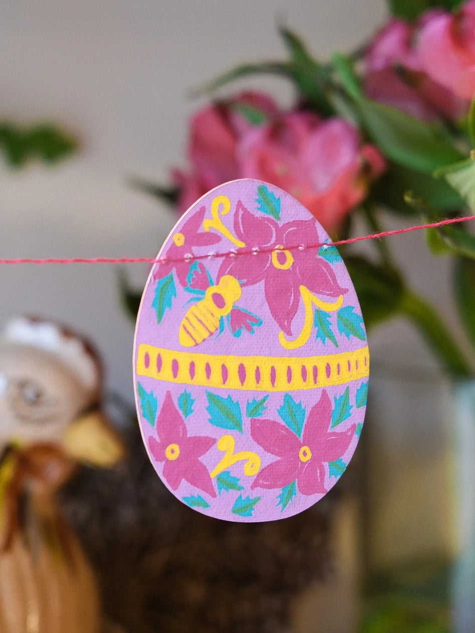 Easter Egg Sewn Garland