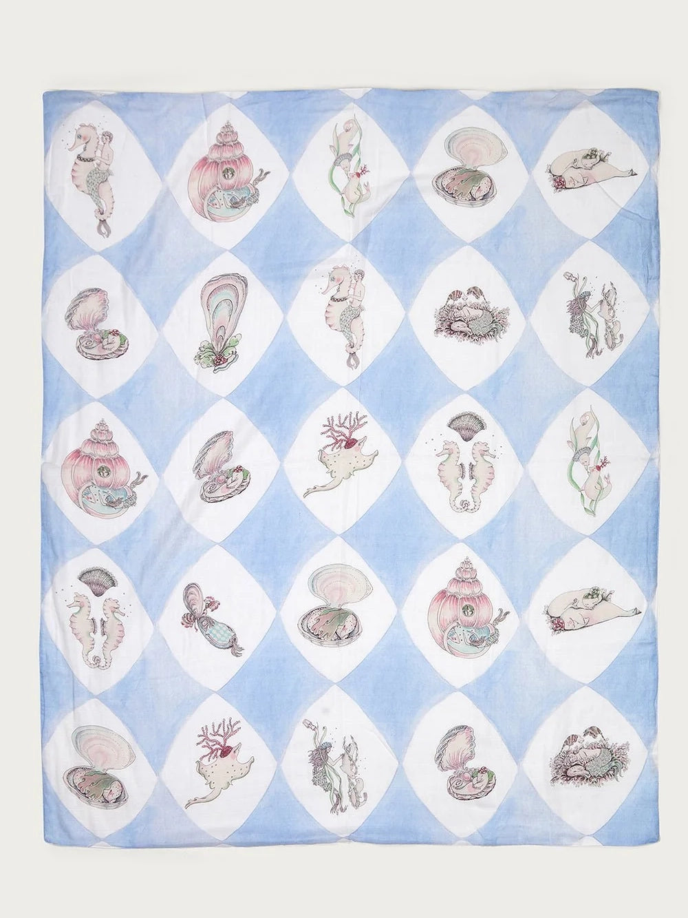 Harlequin de la Mer Large Muslin