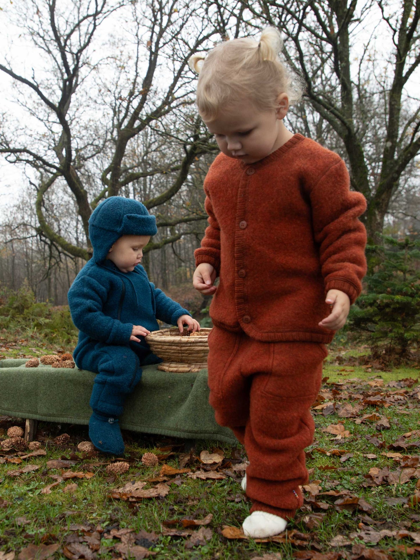 Dark Olive Fleece Cardigan