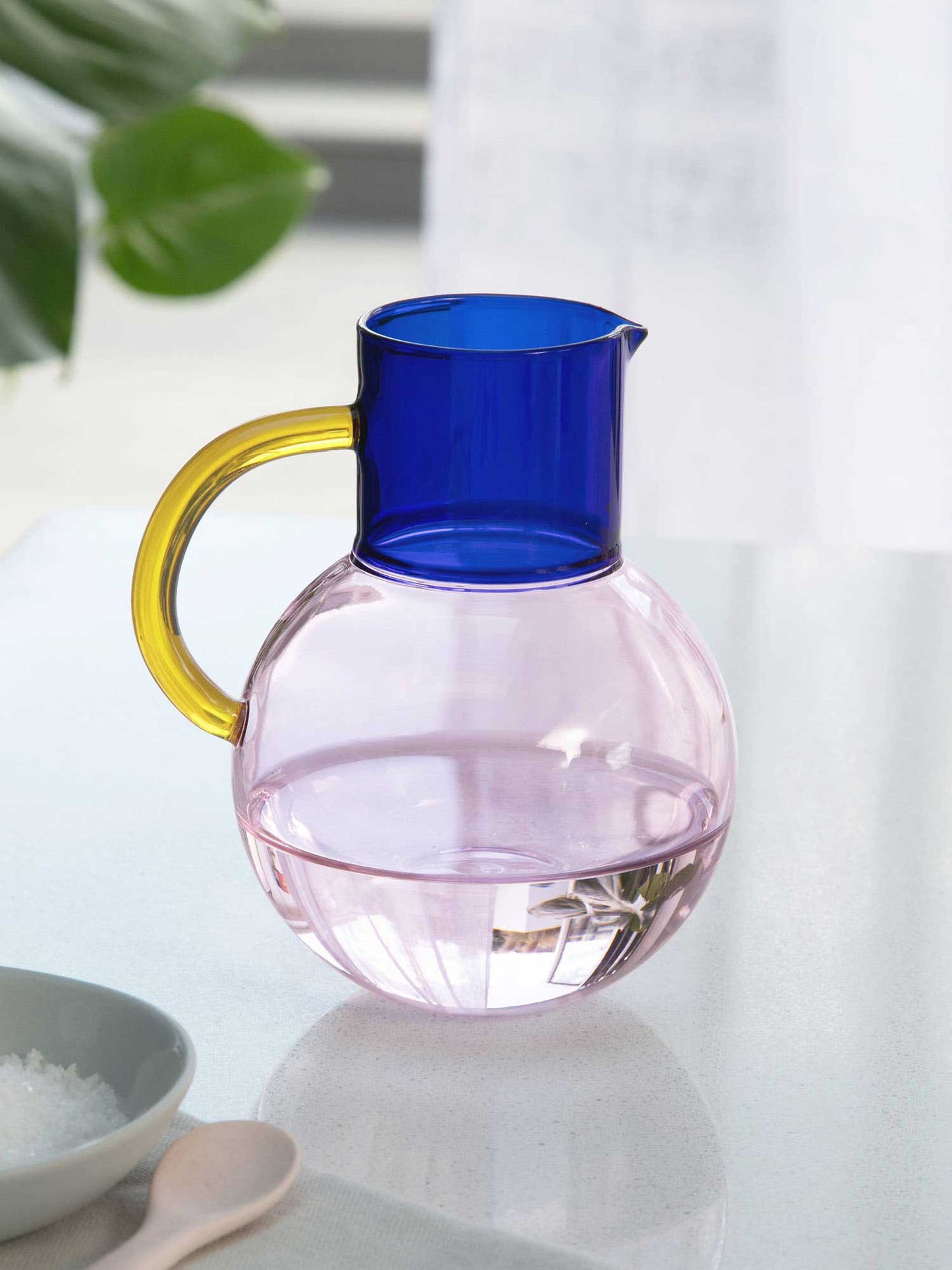 Pink & Cobalt Small Pablo Glass Jug