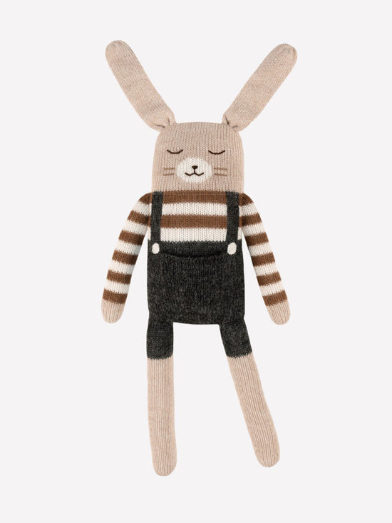 Load image into Gallery viewer, Large Bunny in Black Overalls
