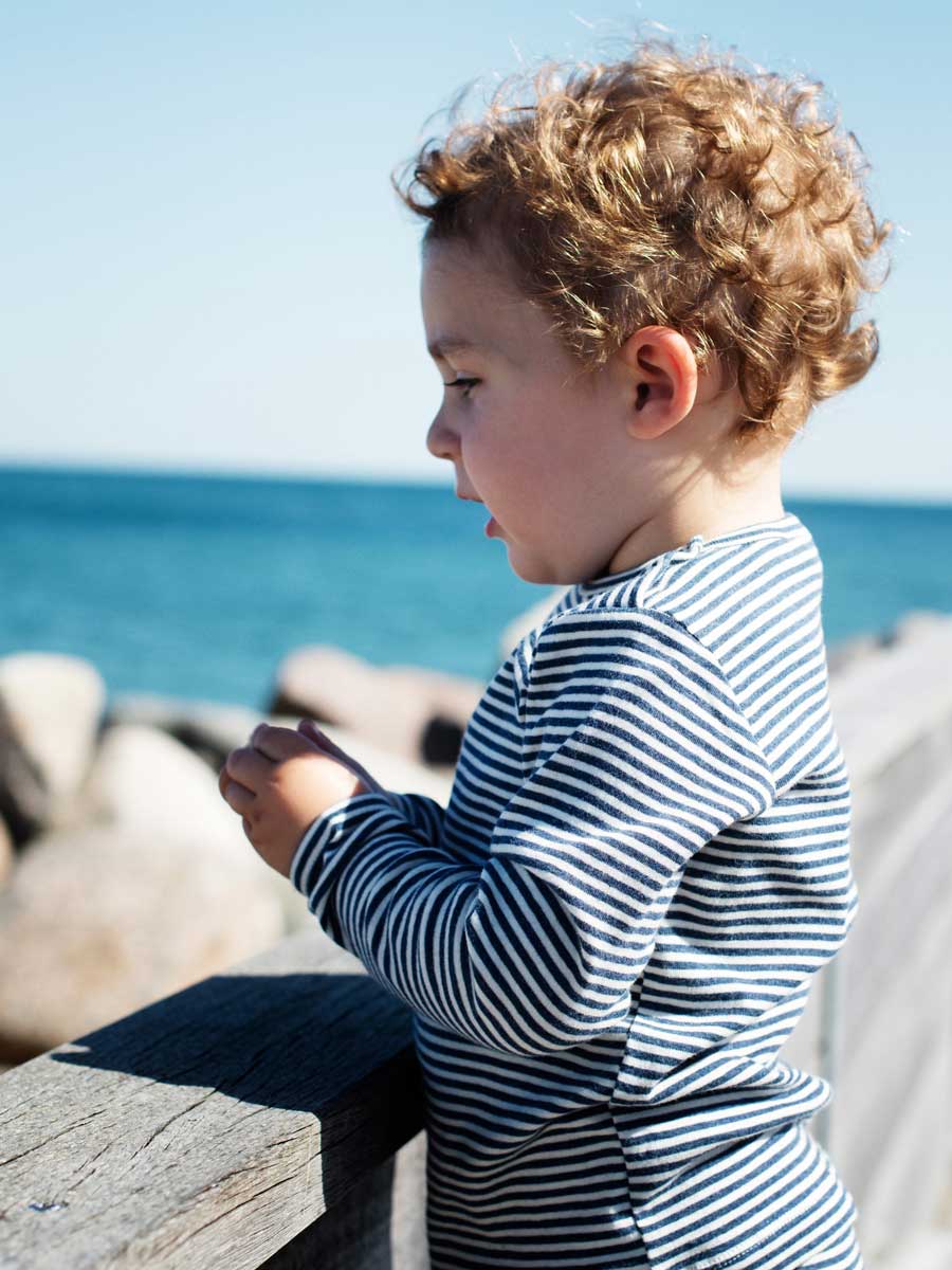 Navy Stripe Baby T-Shirt