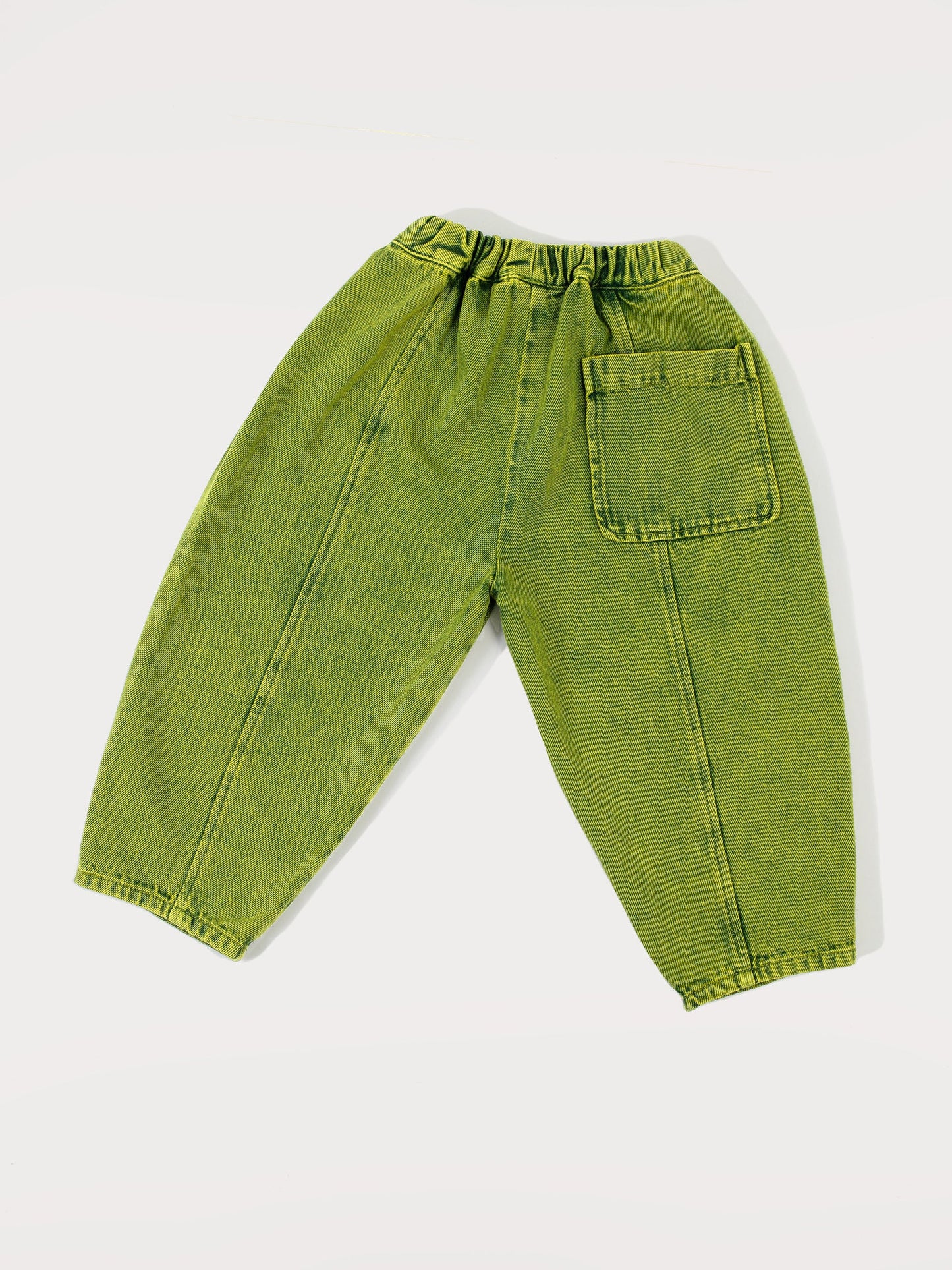 Green Overdye Denim Manu Kids Trousers