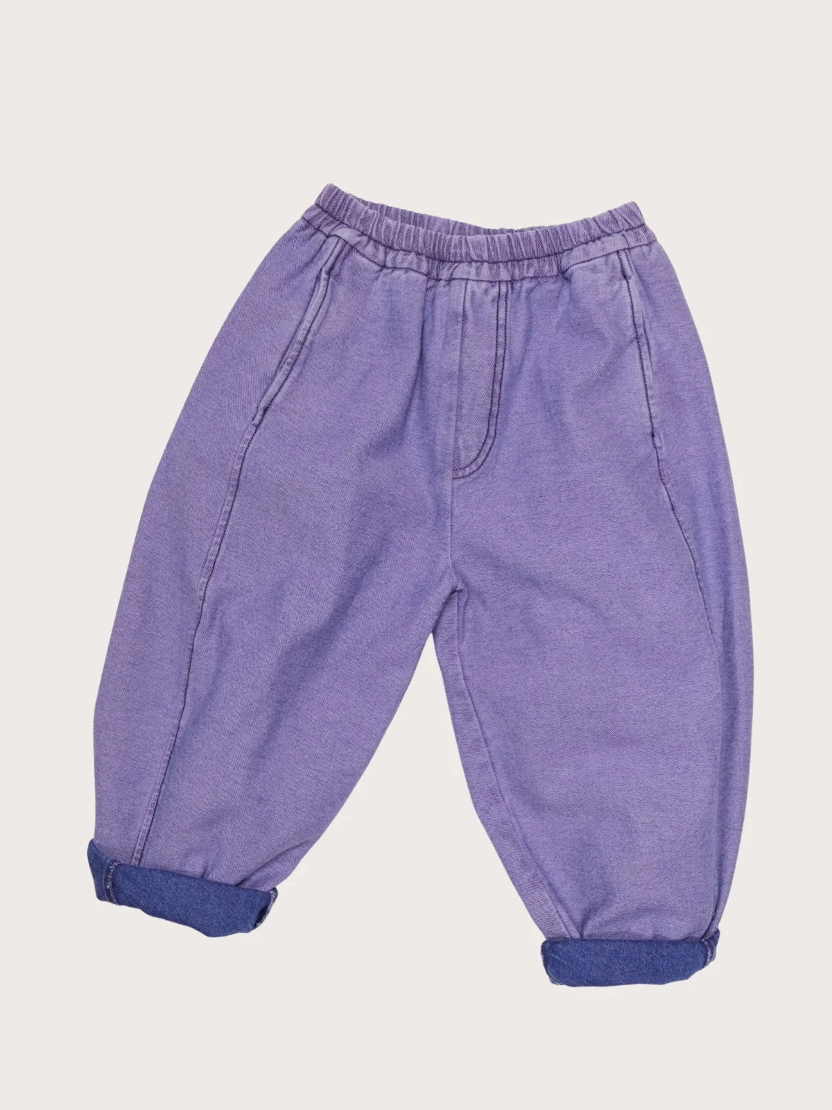 Lilac Overdye Denim Manu Kids Trousers