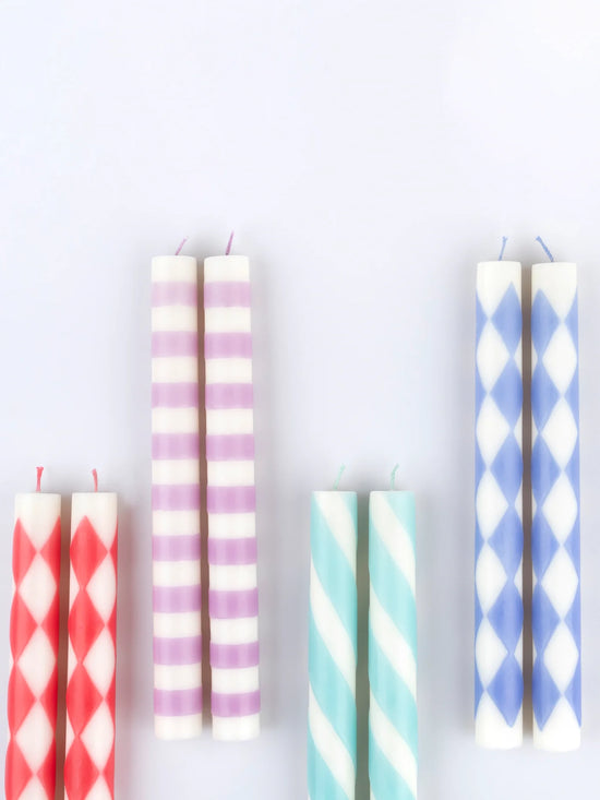 Patterned Table Candles