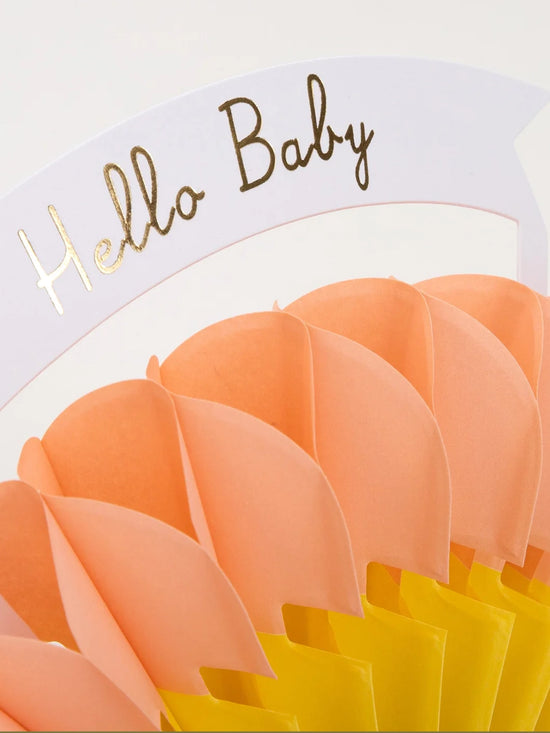 Honeycomb Rainbow Baby Card