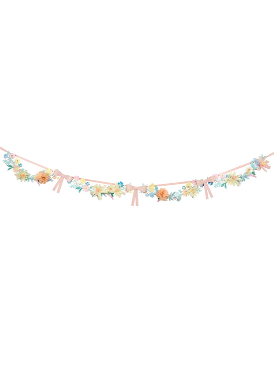 Load image into Gallery viewer, Flower &amp;amp; Bow Garland
