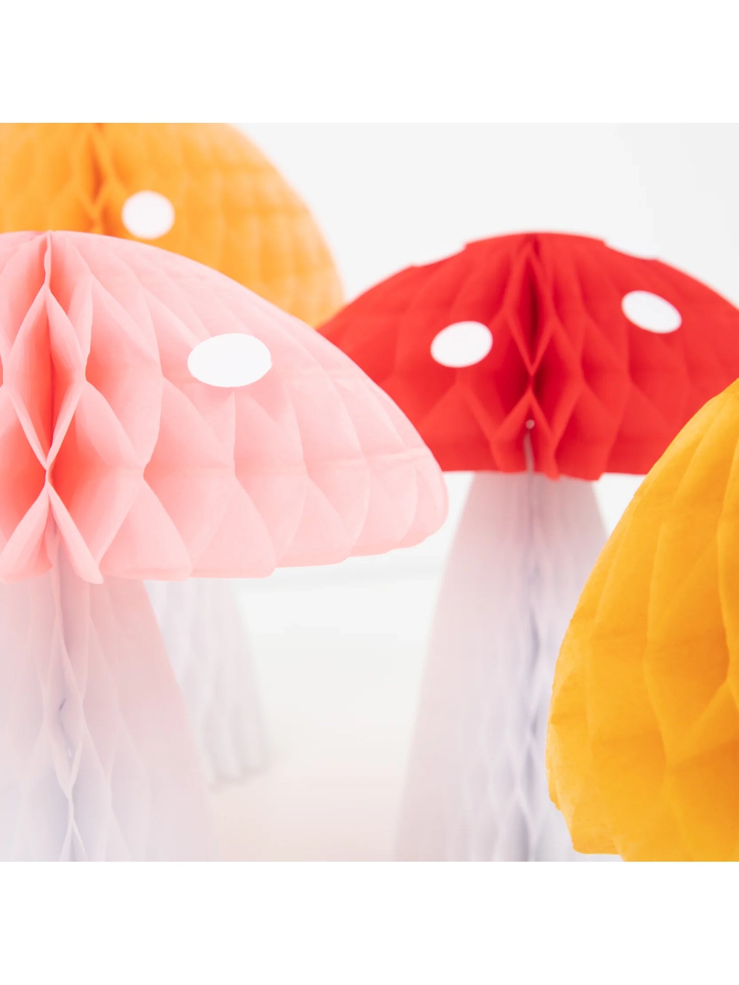 Load image into Gallery viewer, Honeycomb Mushroom Decorations
