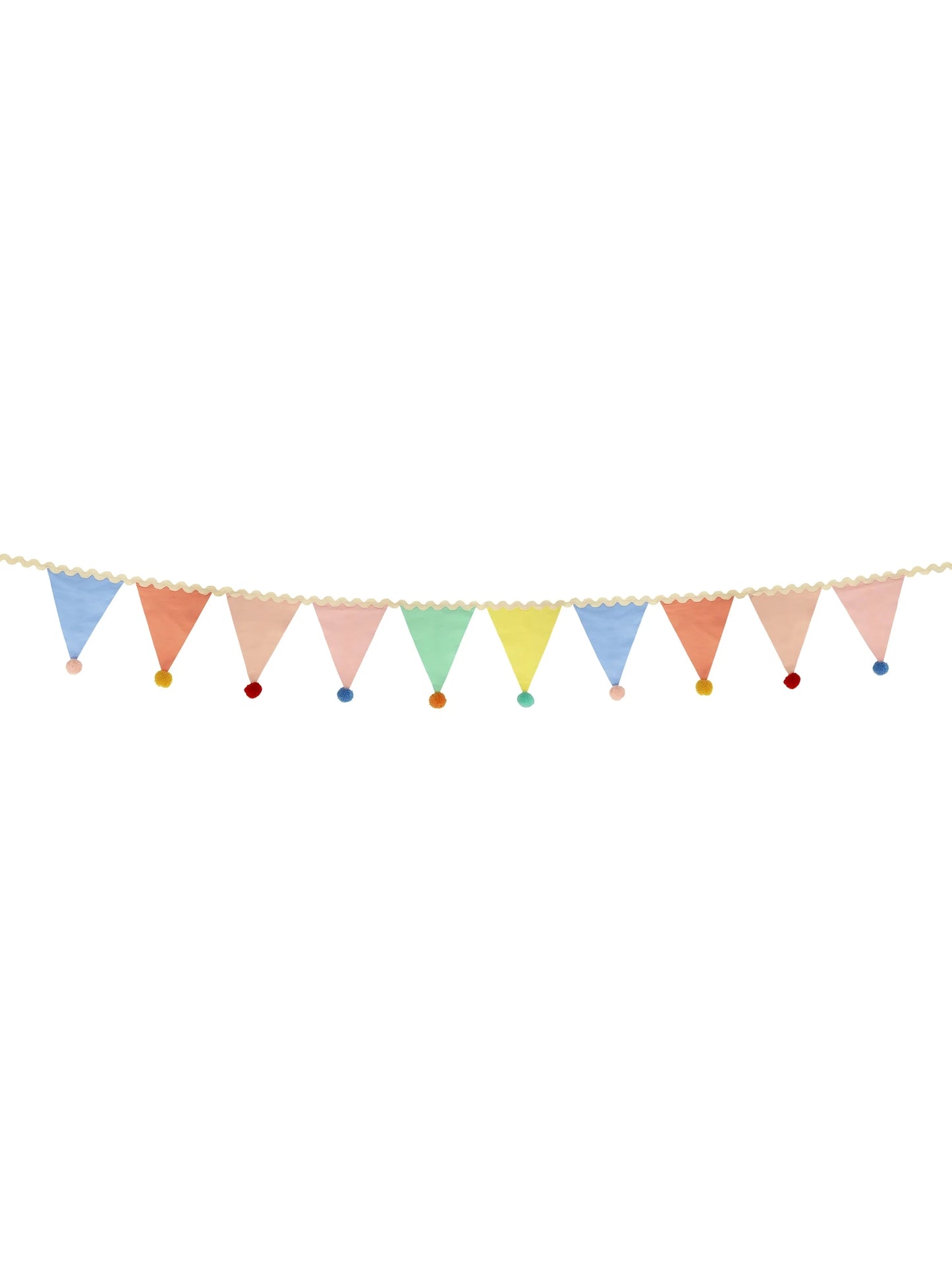 Pastel Pom Pom Flag Garland