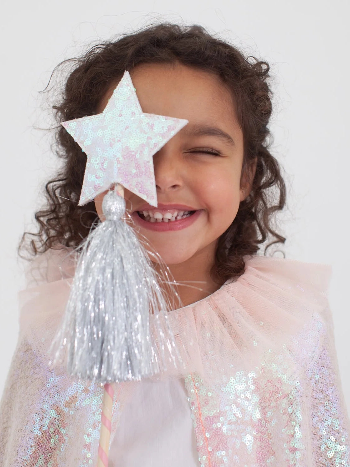 Iridescent Sequin Cape Costume