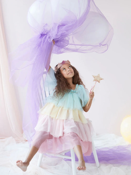 Rainbow Ruffle Princess Costume