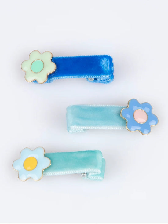 Enamel Daisy Hair Clips