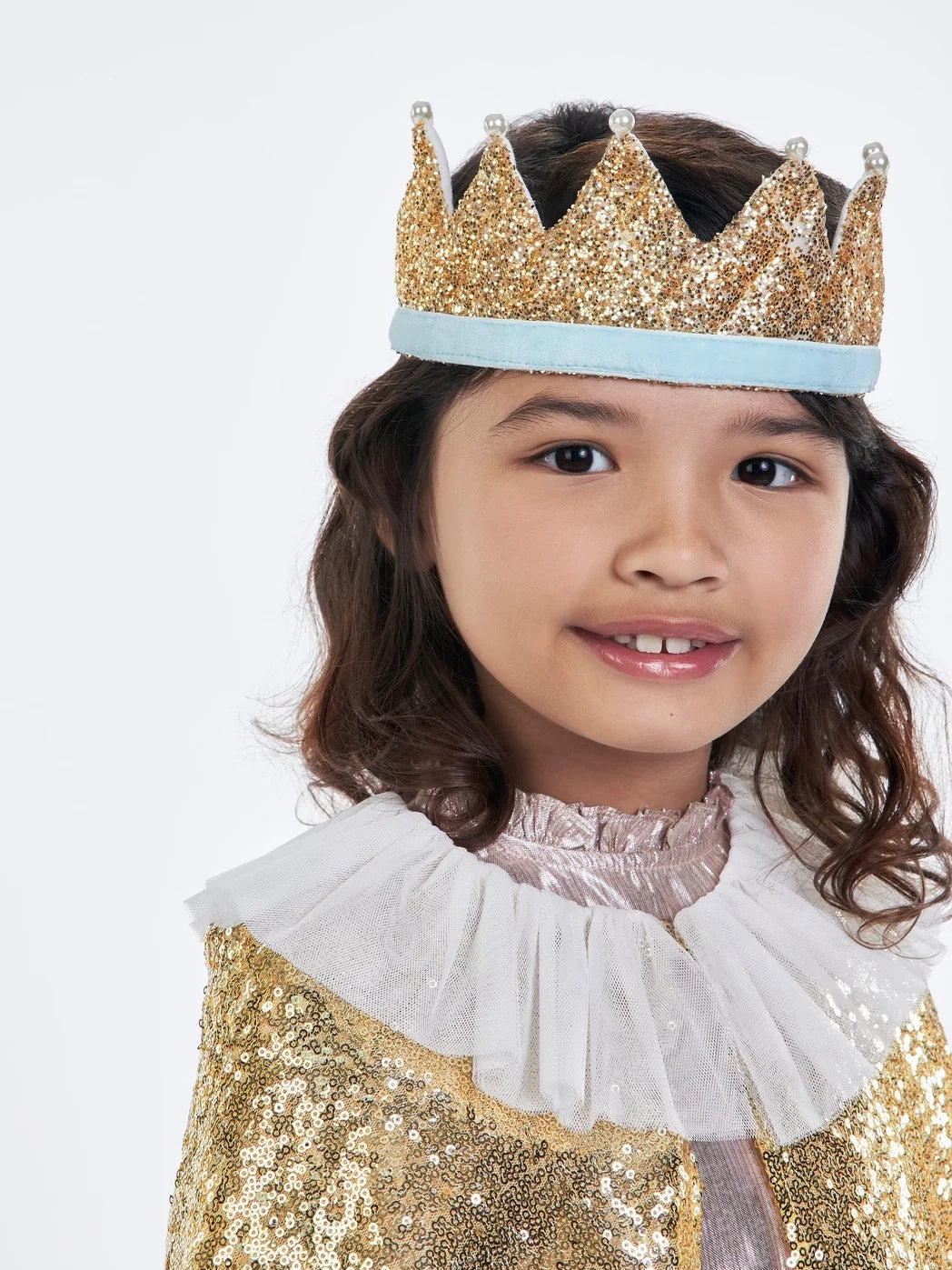 Gold & Pearl Party Crown