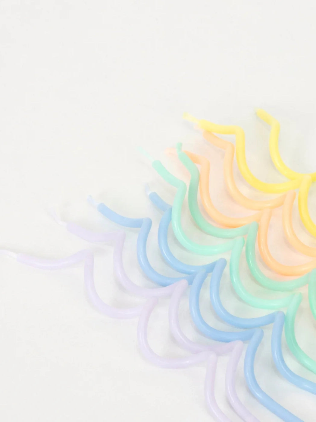 Pastel Swirly Candles