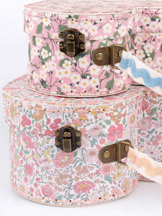 Meri Meri x Liberty Heart Suitcases