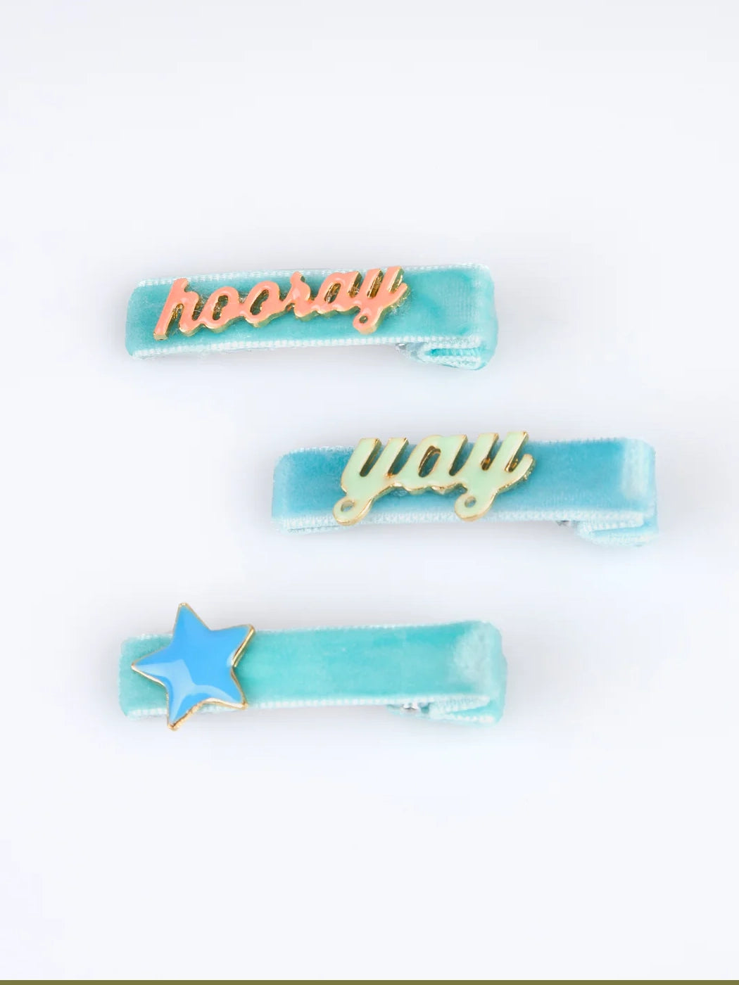 Happy Birthday Enamel Hair Clips